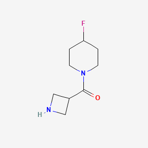 molecular formula C9H15FN2O B1382610 Azetidin-3-yl(4-fluoropiperidin-1-yl)methanone CAS No. 1681019-84-0