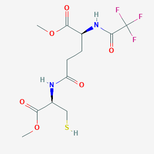 molecular formula C12H17F3N2O6S B13826152 N-[N-(Trifluoroacetyl)-L-gamma-glutamyl]-L-cysteine Dimethyl Ester 