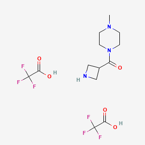 molecular formula C13H19F6N3O5 B1382616 1-(Azetidin-3-ylcarbonyl)-4-methylpiperazine bis(trifluoroacetate) CAS No. 2108705-23-1