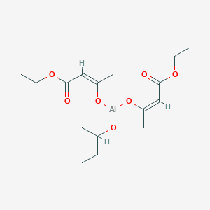 molecular formula C16H27AlO7 B13826175 Aluminum s-butoxide bis(ethylacetoacetate) 