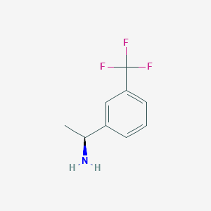 molecular formula C9H10F3N B138262 (S)-1-[3-(Trifluoromethyl)phenyl]ethylamine CAS No. 127852-21-5