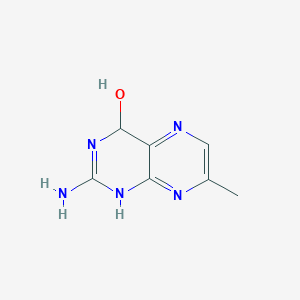 molecular formula C7H9N5O B13826205 2-Amino-7-methyl-1,4-dihydropteridin-4-OL CAS No. 36093-83-1
