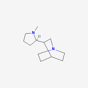 molecular formula C12H22N2 B13826236 3-(1-Methyl-2-pyrrolidinyl)quinuclidine CAS No. 31785-74-7