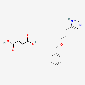 molecular formula C17H20N2O5 B13826256 but-2-enedioic acid;5-(3-phenylmethoxypropyl)-1H-imidazole 