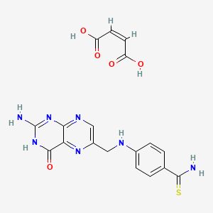 molecular formula C18H17N7O5S B13826257 N-Cyclohexyl-4-(1H-imidazol-4-yl)-1-piperidinecarbothioamide maleate salt 