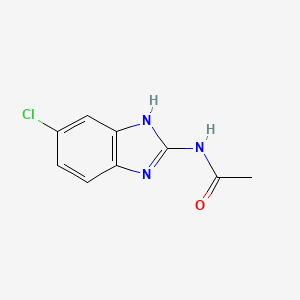 molecular formula C9H8ClN3O B13826263 N-(6-Chloro-1H-benzo[D]imidazol-2-YL)acetamide CAS No. 35642-74-1