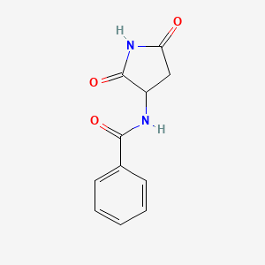 molecular formula C11H10N2O3 B13826300 N-(2,5-dioxopyrrolidin-3-yl)benzamide CAS No. 305-86-2