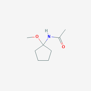 molecular formula C8H15NO2 B13826307 N-(1-methoxycyclopentyl)acetamide 