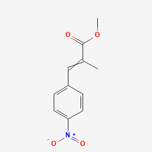 molecular formula C11H11NO4 B13826359 Methyl 2-methyl-3-(4-nitrophenyl)prop-2-enoate CAS No. 40277-76-7