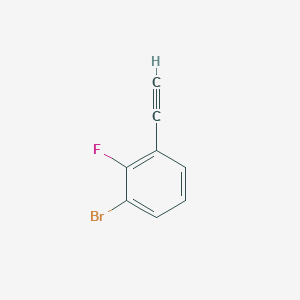 molecular formula C8H4BrF B1382636 1-bromo-3-ethynyl-2-fluorobenzene CAS No. 1701568-15-1