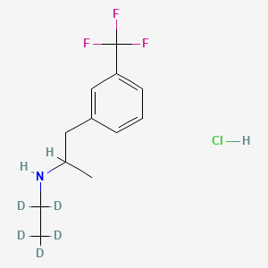 molecular formula C12H17ClF3N B13826370 rac Fenfluramine-d5 Hydrochloride 