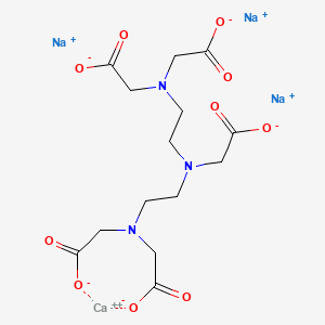 molecular formula C14H18CaN3Na3O10 B13826378 Calcium;trisodium;2-[bis[2-[bis(carboxylatomethyl)amino]ethyl]amino]acetate 