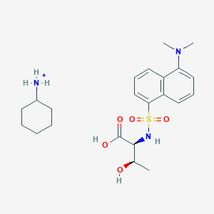 molecular formula C22H34N3O5S+ B13826394 N-Dansyl-L-threonine cyclohexylammonium 