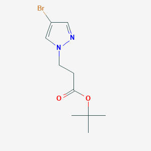molecular formula C10H15BrN2O2 B1382641 tert-Butyl 3-(4-bromo-1H-pyrazol-1-yl)propanoate CAS No. 1199773-83-5