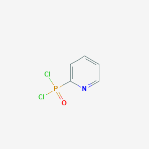 molecular formula C5H4Cl2NOP B13826423 Pyridin-2-ylphosphonic dichloride CAS No. 38606-04-1