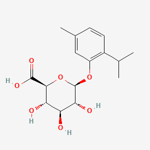 molecular formula C16H22O7 B13826448 ThymolO-beta-D-Glucuronide 
