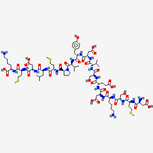 molecular formula C84H135N19O31S3 B13826493 H-Asp-Met-Ser-Lys-Asp-Glu-Ser-Val-Asp-Tyr-Val-Pro-Met-Leu-Asp-Met-Lys-OH 
