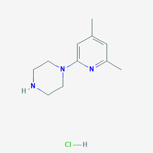 molecular formula C11H18ClN3 B13826558 Piperazine-1-(4,6-dimethyl-2-pyridinyl) hydrochloride 