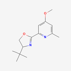 molecular formula C14H20N2O2 B13826568 4-(tert-Butyl)-2-(4-methoxy-6-methylpyridin-2-yl)-4,5-dihydrooxazole 