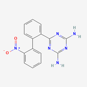 molecular formula C15H12N6O2 B13826575 s-Triazine, 2,4-diamino-6-(2'-nitro-2-biphenylyl)- CAS No. 29366-82-3