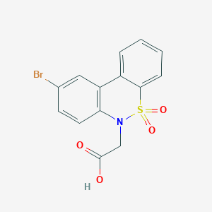 (9-Bromo-5,5-dioxido-6H-dibenzo[c,e][1,2]thiazin-6-yl)acetic acid