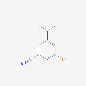 molecular formula C10H10BrN B1382663 3-溴-5-异丙基苯甲腈 CAS No. 1369854-24-9