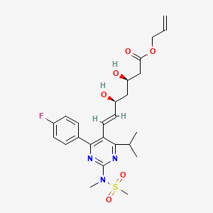 molecular formula C25H32FN3O6S B13826766 Rosuvastatin Allyl Ester 