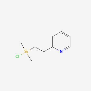 molecular formula C9H14ClNSi B13826787 Chloro-dimethyl-(2-pyridin-2-ylethyl)silane 