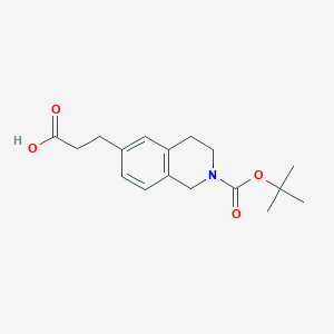 3-(2-(tert-Butoxycarbonyl)-1,2,3,4-tetrahydroisoquinolin-6-yl)propanoic acid