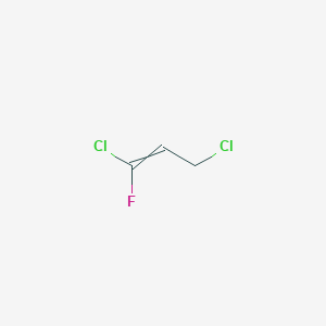 molecular formula C3H3Cl2F B13826837 1,3-Dichloro-1-fluoroprop-1-ene CAS No. 2730-44-1