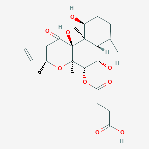 molecular formula C24H36O9 B13826946 Forskolin Hemisuccinate 