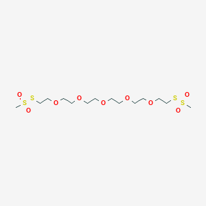 molecular formula C14H30O9S4 B013827 3,6,9,12,15-PENTAOXAHEPTADECANE-1,17-DIYL BIS-METHANETHIOSULFONATE CAS No. 384342-61-4