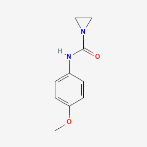 molecular formula C10H12N2O2 B13827009 N-(4-methoxyphenyl)aziridine-1-carboxamide CAS No. 3647-17-4
