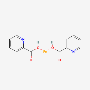 molecular formula C12H10FeN2O4 B13827073 iron;pyridine-2-carboxylic acid 