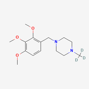 molecular formula C15H24N2O3 B13827114 N-(Methyl-d3) Trimetazidine Dihydrochloride 