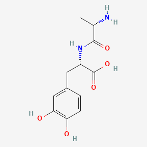 molecular formula C12H16N2O5 B13827134 L-Tyrosine, N-L-alanyl-3-hydroxy- CAS No. 37181-64-9