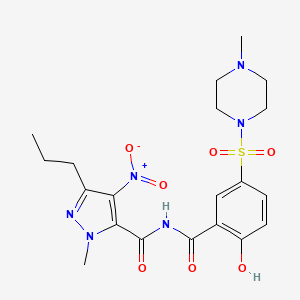 molecular formula C20H26N6O7S B13827189 Pyrazolosalicyloyl Imide 