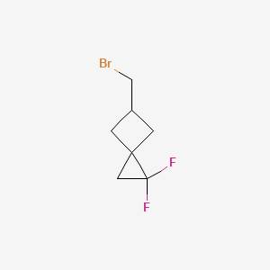 molecular formula C7H9BrF2 B1382719 5-(Bromomethyl)-1,1-difluorospiro[2.3]hexane CAS No. 2091619-22-4