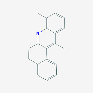 molecular formula C19H15N B13827208 Benz(a)acridine, 8,12-dimethyl- CAS No. 3518-05-6