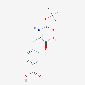 molecular formula C15H19NO6 B13827237 Phenylalanine,4-carboxy-N-[(1,1-dimethylethoxy)carbonyl]- 