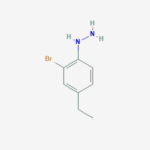 molecular formula C8H11BrN2 B13827243 (2-Bromo-4-ethylphenyl)hydrazine 