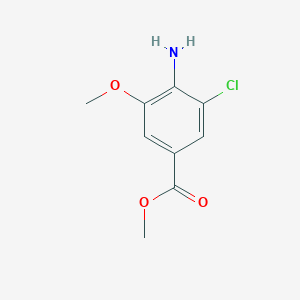 molecular formula C9H10ClNO3 B1382725 methyl 4-amino-3-chloro-5-methoxybenzoate CAS No. 1427372-25-5