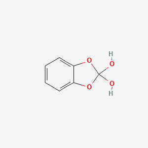 molecular formula C7H6O4 B13827284 1,3-Benzodioxole-2,2-diol CAS No. 35036-37-4
