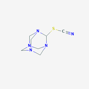 molecular formula C7H11N5S B13827373 Hexamethylenetetraminethiocyanate 