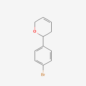 molecular formula C11H11BrO B1382741 2-(4-bromophenyl)-3,6-dihydro-2H-pyran CAS No. 916154-90-0