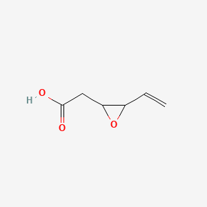 molecular formula C6H8O3 B13827427 2-[rel-(2S,3S)-3-ethenyloxiran-2-yl]acetic acid 