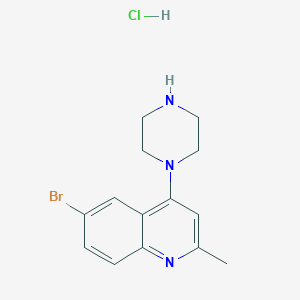 6-Bromo-2-methyl-4-(piperazin-1-yl)quinoline Hydrochloride