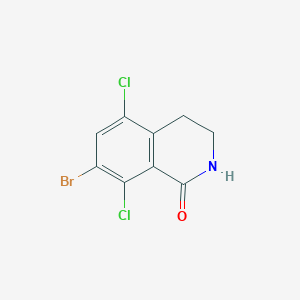 B1382752 7-bromo-5,8-dichloro-3,4-dihydroisoquinolin-1(2H)-one CAS No. 1616289-35-0