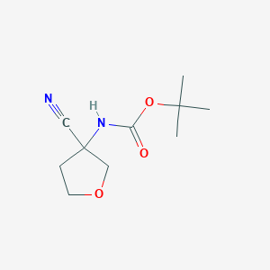 Tert-butyl (3-cyanotetrahydrofuran-3-yl)carbamate