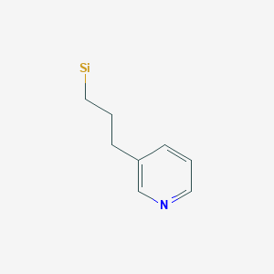 molecular formula C8H10NSi B13827567 Pyridine, 3-(3-silylpropyl)- 